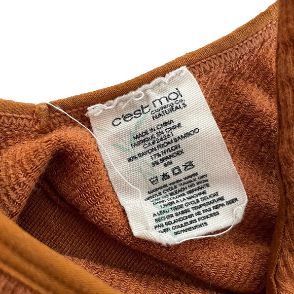 c’est moi orange-brown bralette, size s - Picture 2 of 3